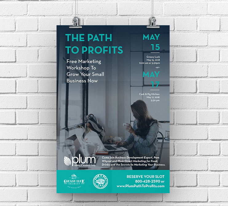 path to profits poster for marketing agency
